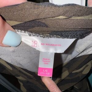 Green Camo flare leggings